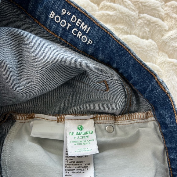 J. Crew Size 31 - 9” Demi Boot Crop Women’s Jeans Palmyra Wash BP487 - Picture 10 of 12